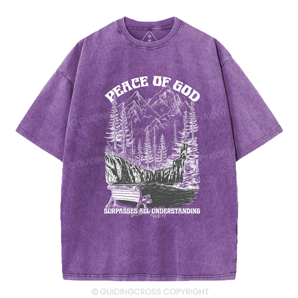 Peace Of God Christian Washed T-Shirt