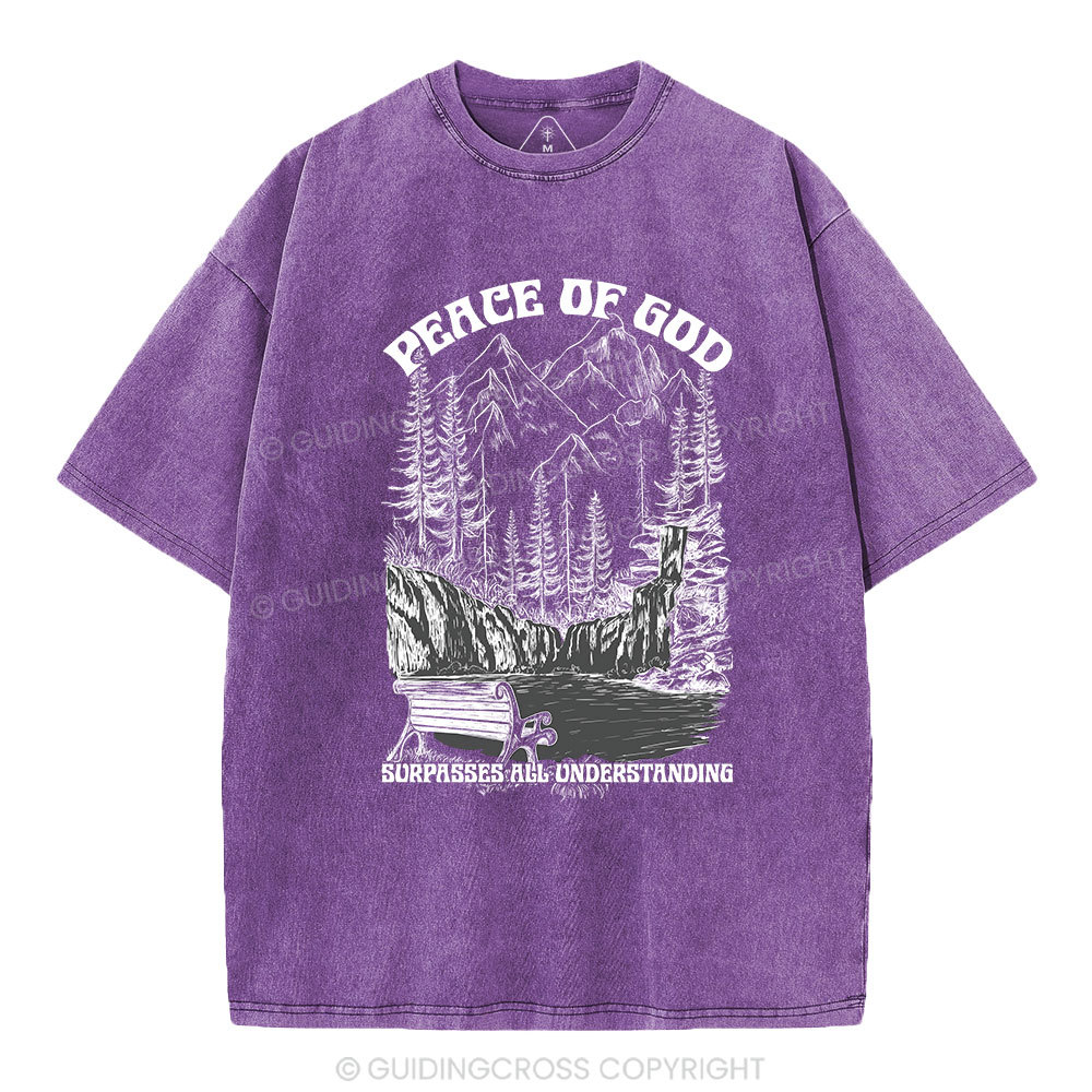 Peace Of God Christian Washed T-Shirt