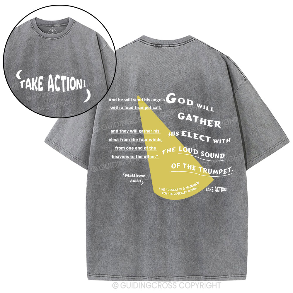 Take Action Christian Washed T-Shirt