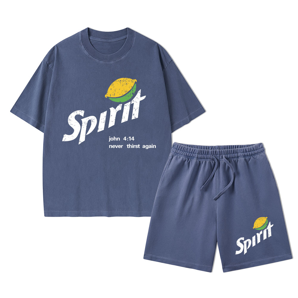 Spirit Christian Washed T-Shirt & Shorts