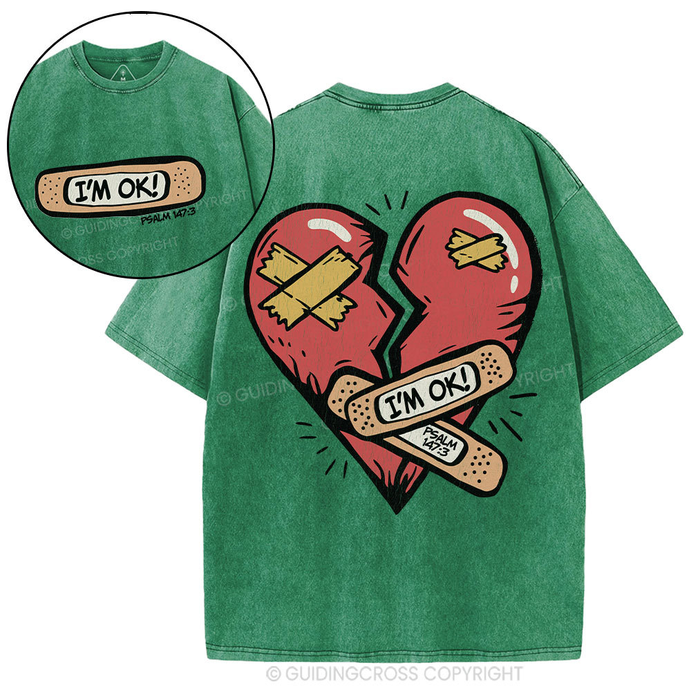 I'm OK christian Washed T-Shirt