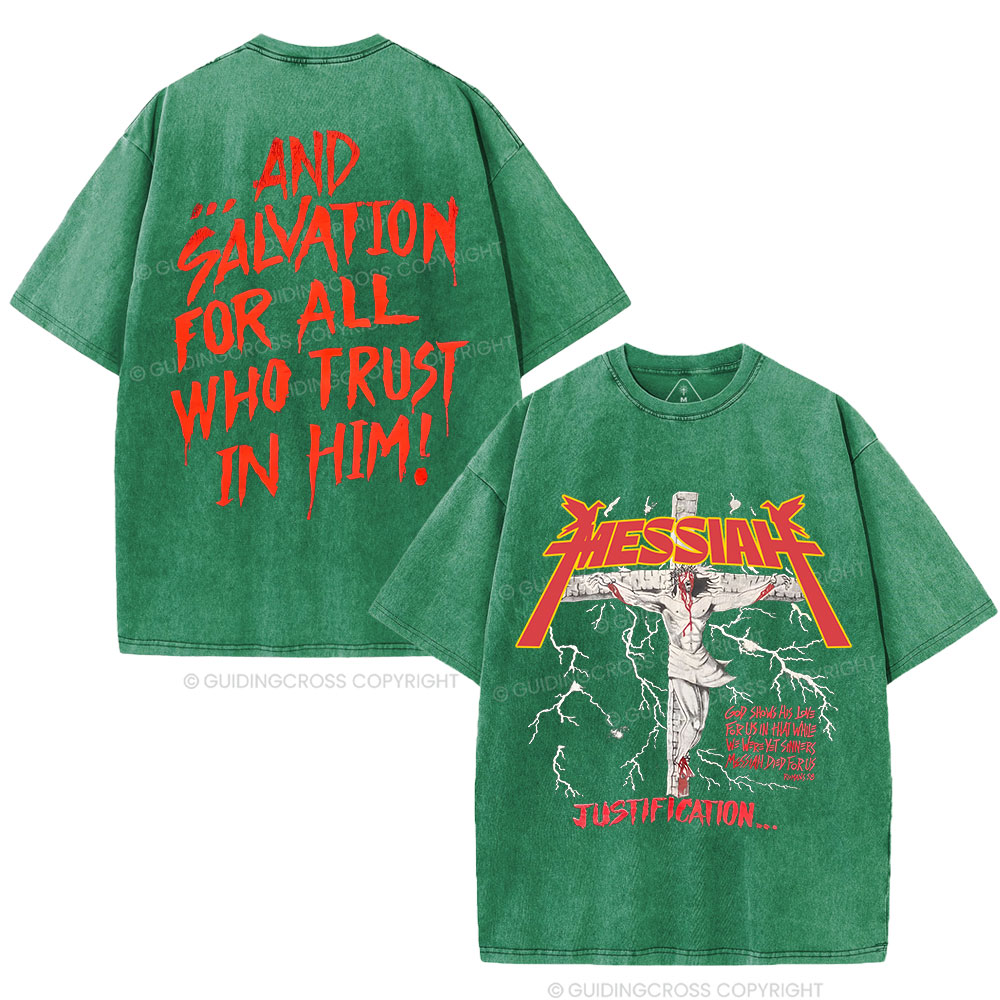 Messiah Christian Washed T-Shirt Sale - GuidingCross