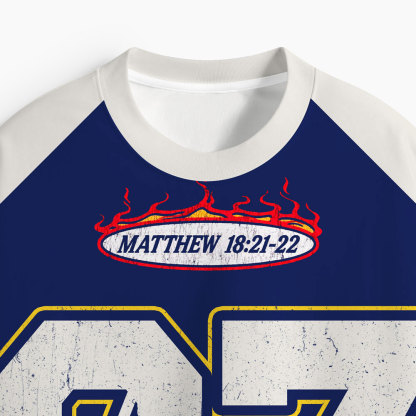 70 x 7 Forgive Oversized All-Over Print Christian T-Shirt