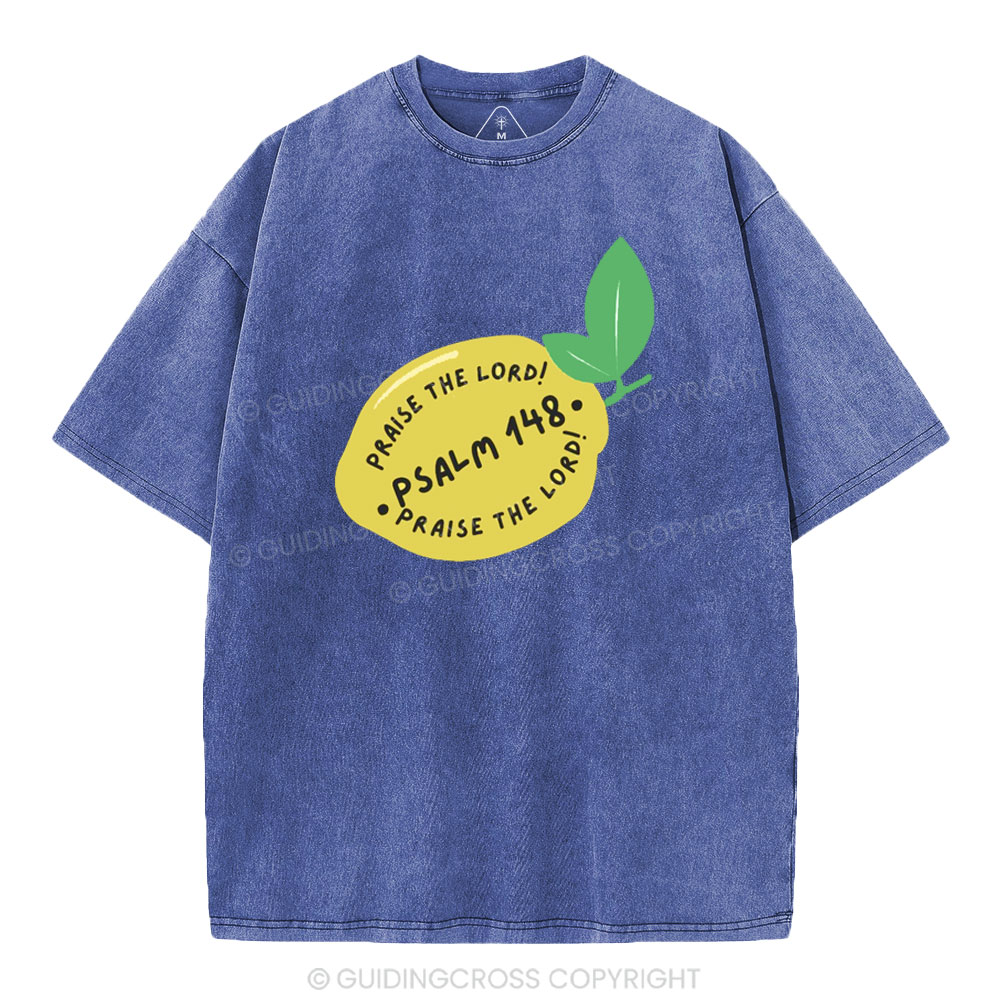 Praise The Lord Christian Washed T-Shirt