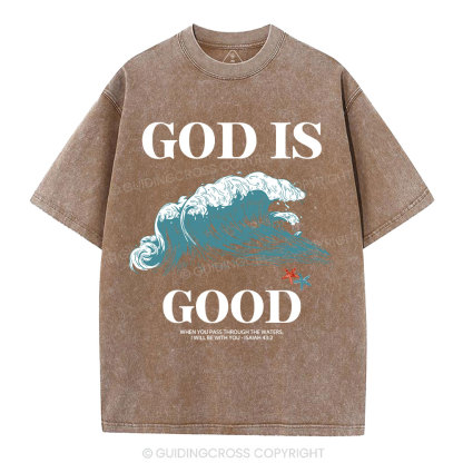 God Is Good Christian Washed T-Shirt