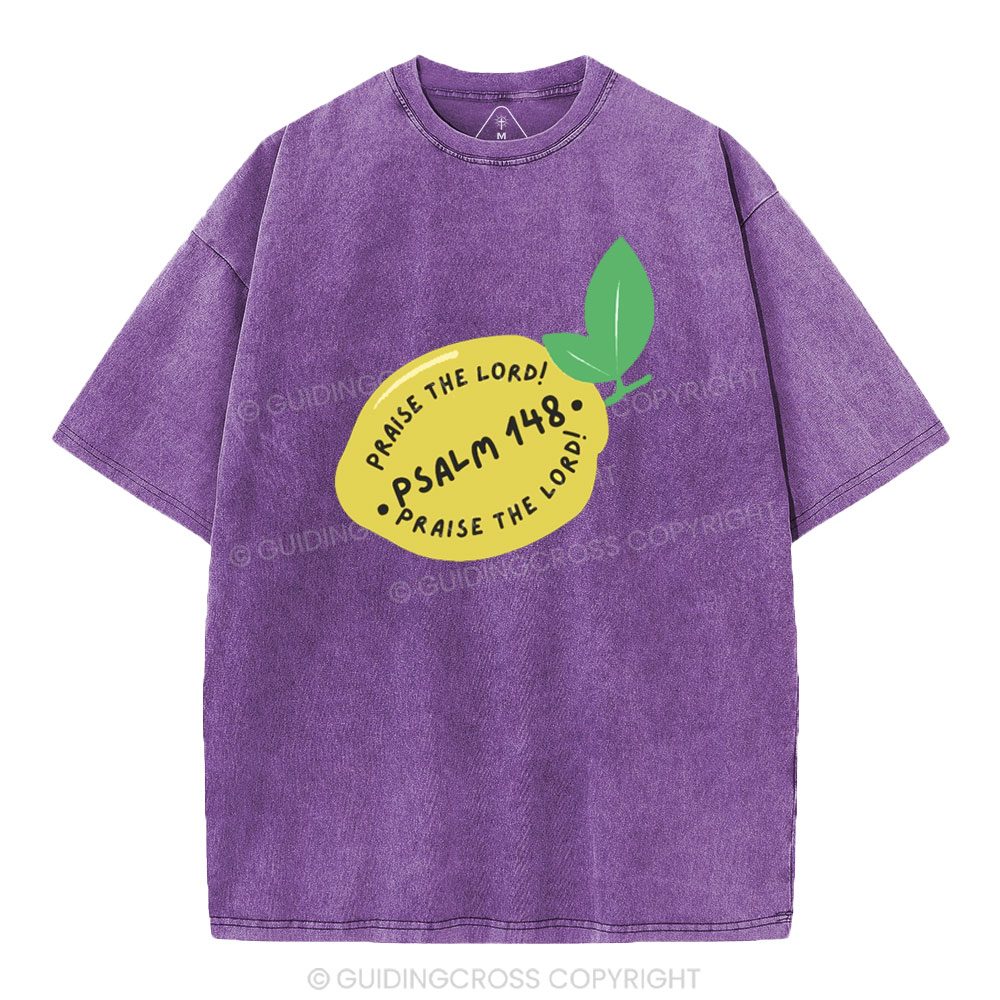 Praise The Lord Christian Washed T-Shirt