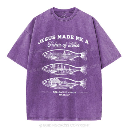 Fisher Of Men Christian Washed T-Shirt