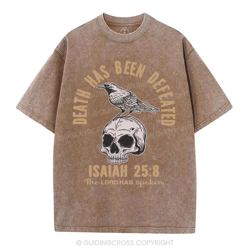 Death Has Been Defeated Christian Washed T-Shirt