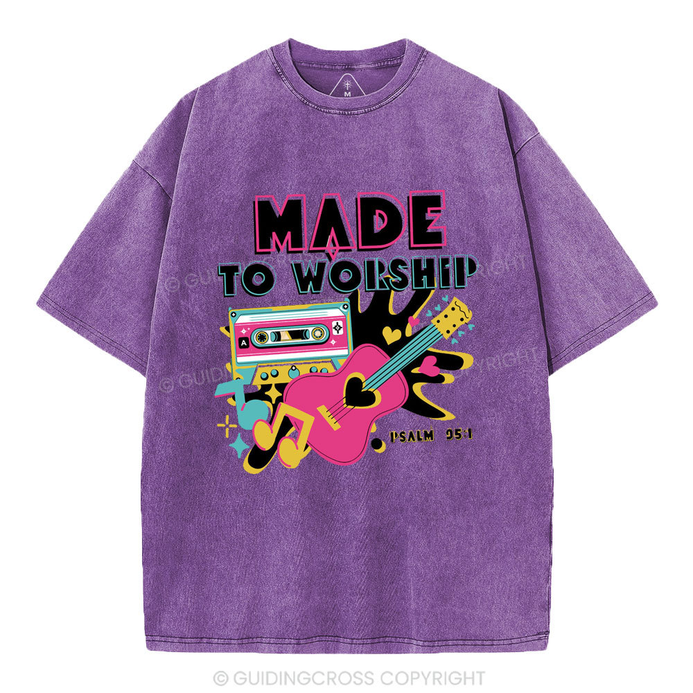Made To Worship Christian Washed T-Shirt