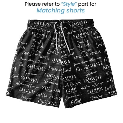 Jesus Is King Christian Black Mesh Jersey