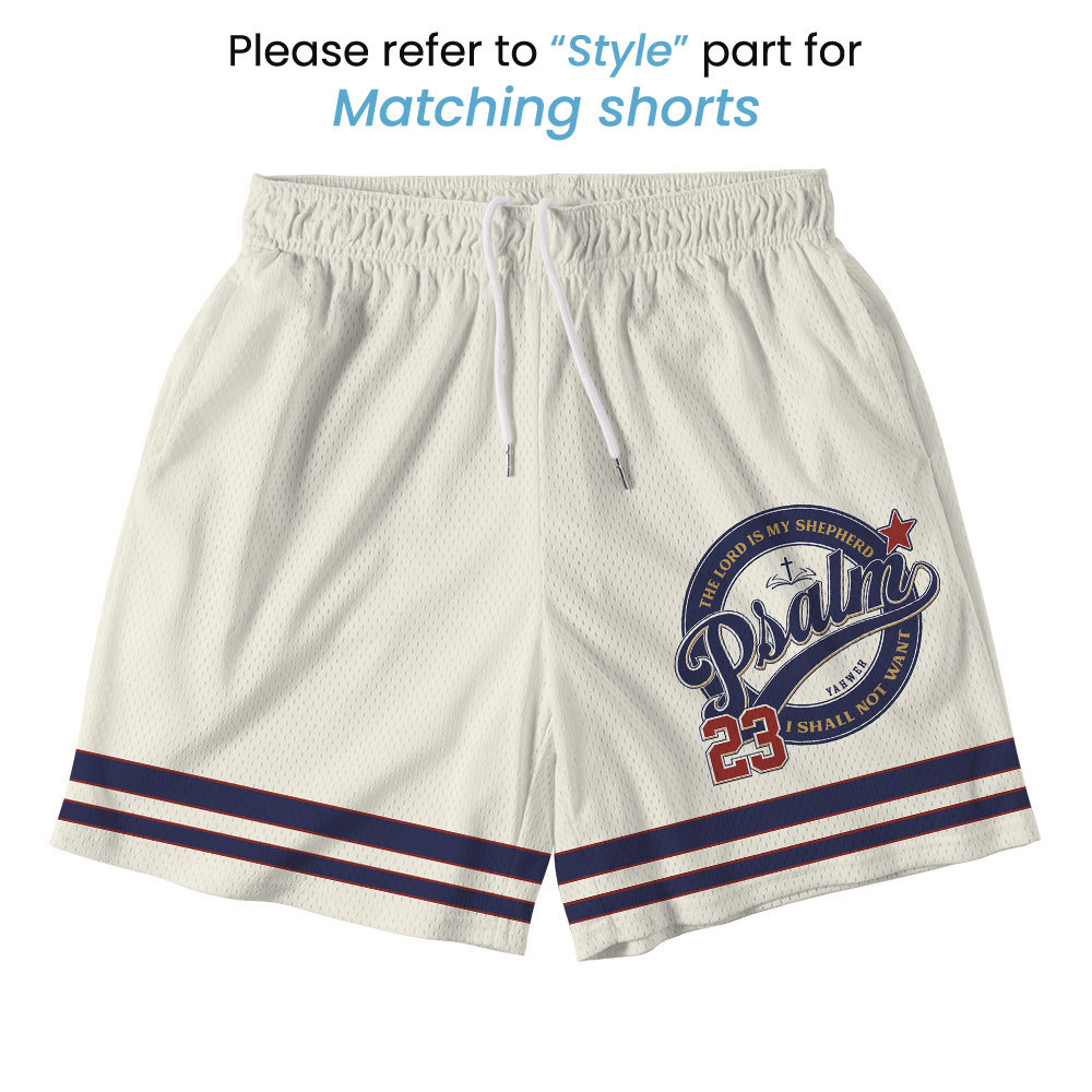 The Lord Is My Shepherd Christian Mesh Jersey