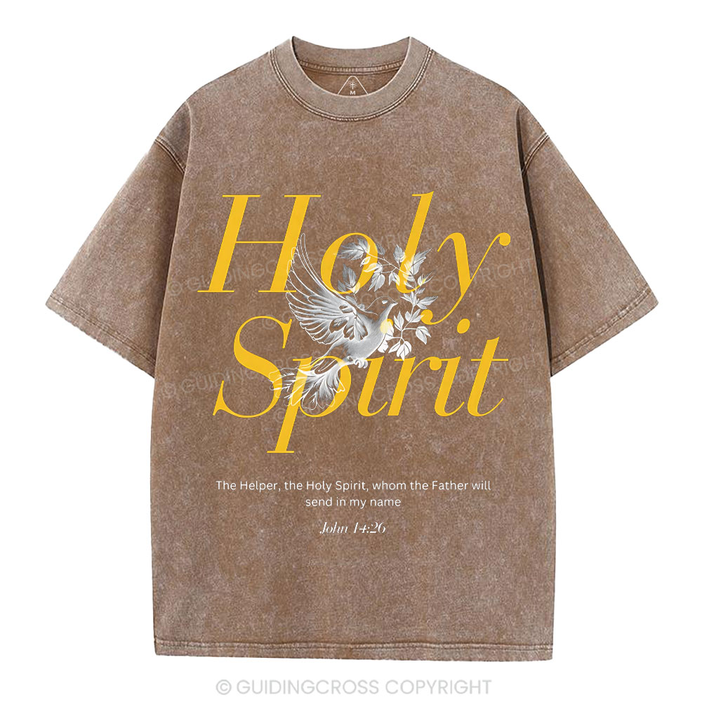 Holy Spirit Christian Washed T-Shirt