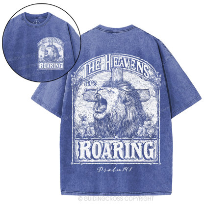 The Heavens Are Roaring Christian Washed T-Shirt