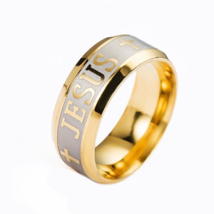 Image of Vintage Jesus Ring Christian Gift