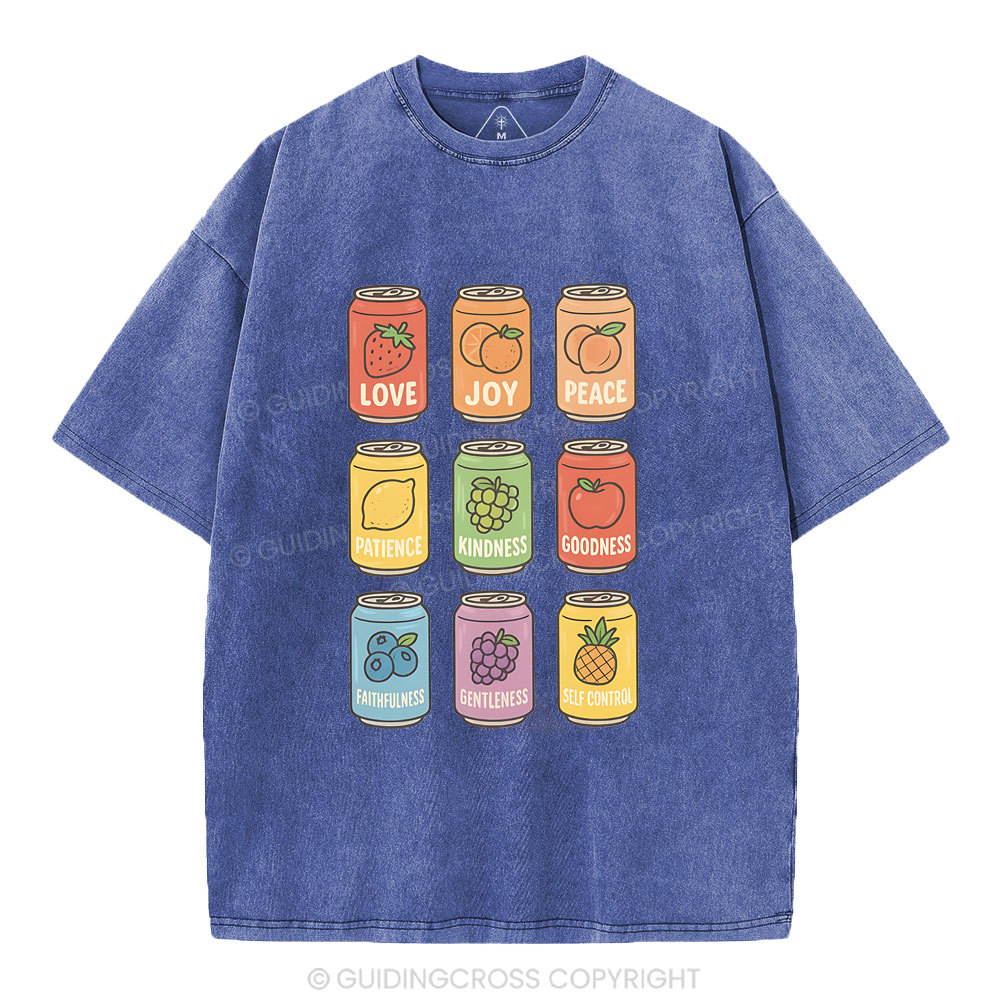 Fruit Of The Spirit Christian Washed T-Shirt