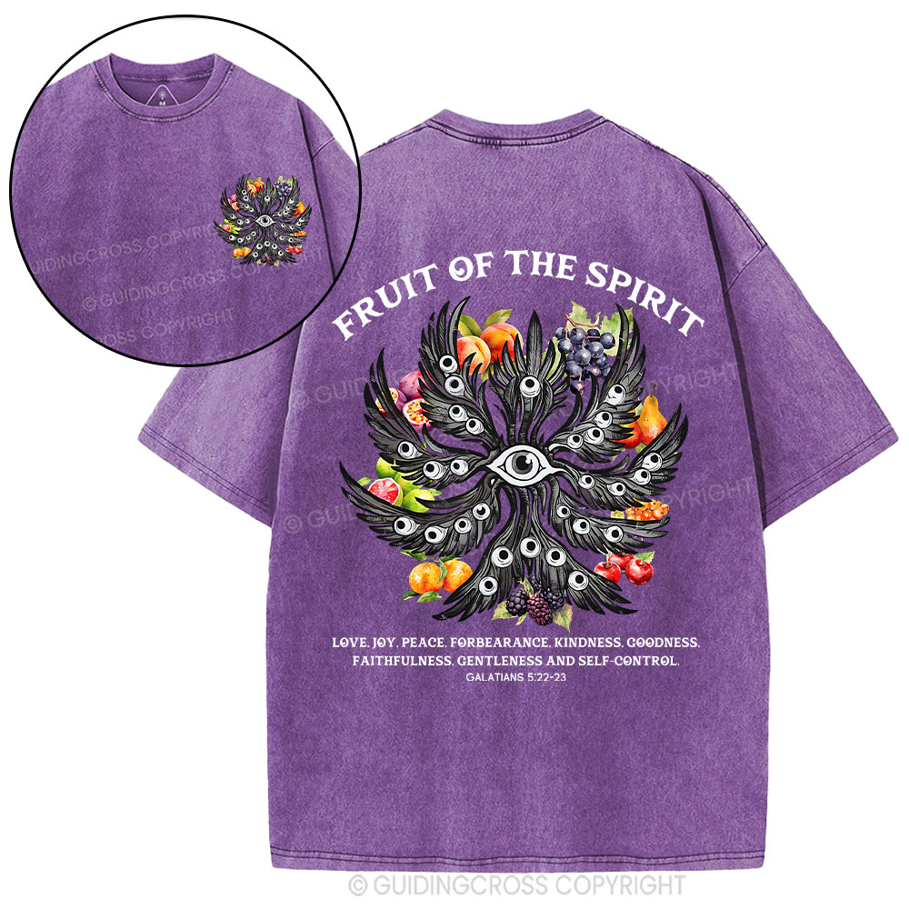 Fruit Of The Spirit Christian Washed T-Shirt