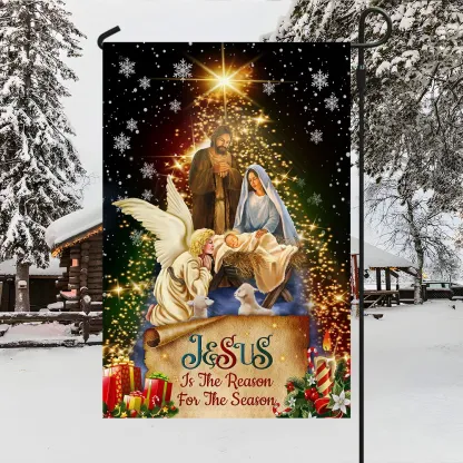 Jesus Is The Reason For The Season Christmas Christian Flag