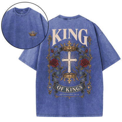 King Of Kings Christian Washed T-Shirt