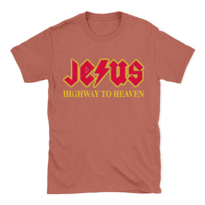 Jesus Highway To Heaven Christian T-Shirt