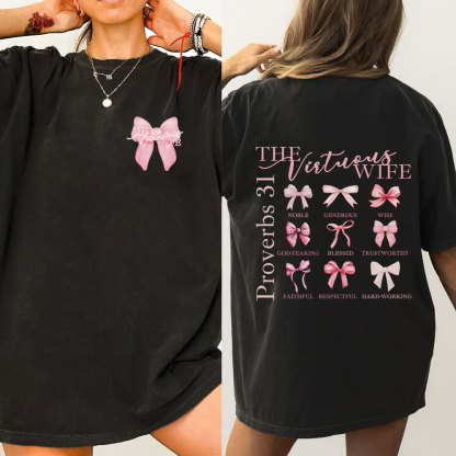 The Virtuous Wife Christian Washed T-Shirt