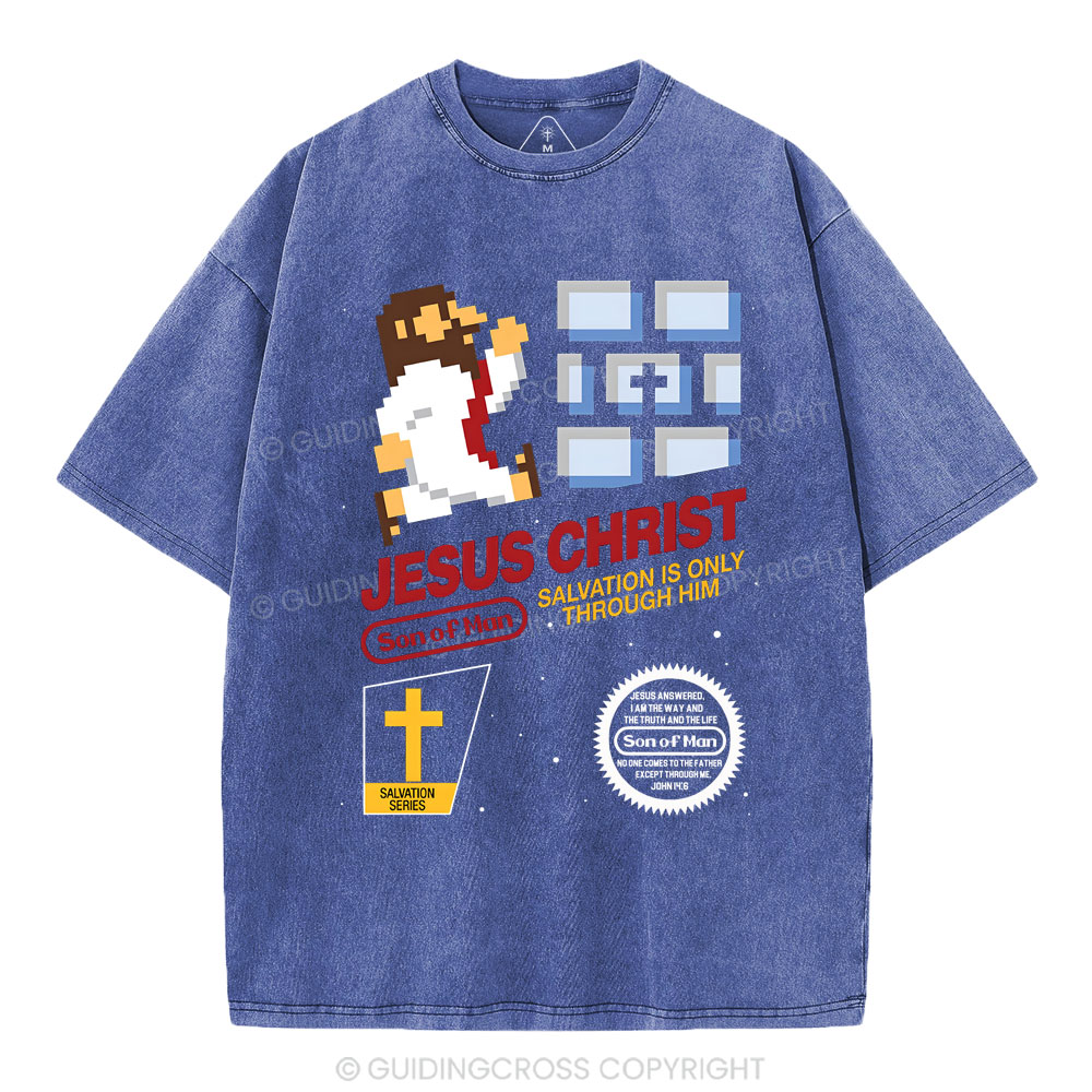 Jesus Christ  Chirstian Washed T-Shirt