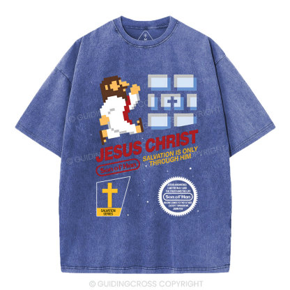 Jesus Christ  Chirstian Washed T-Shirt