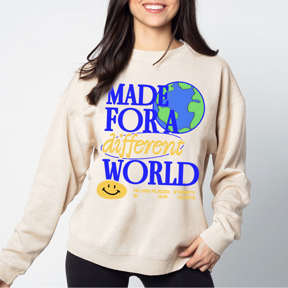 Made For Diffrent World Christian Washed Sweatshirt