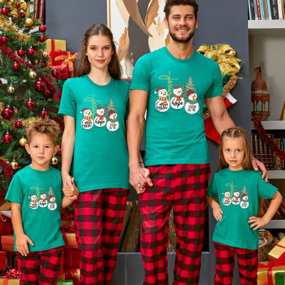 Faith Hope Love Christmas Family Matching Shirts