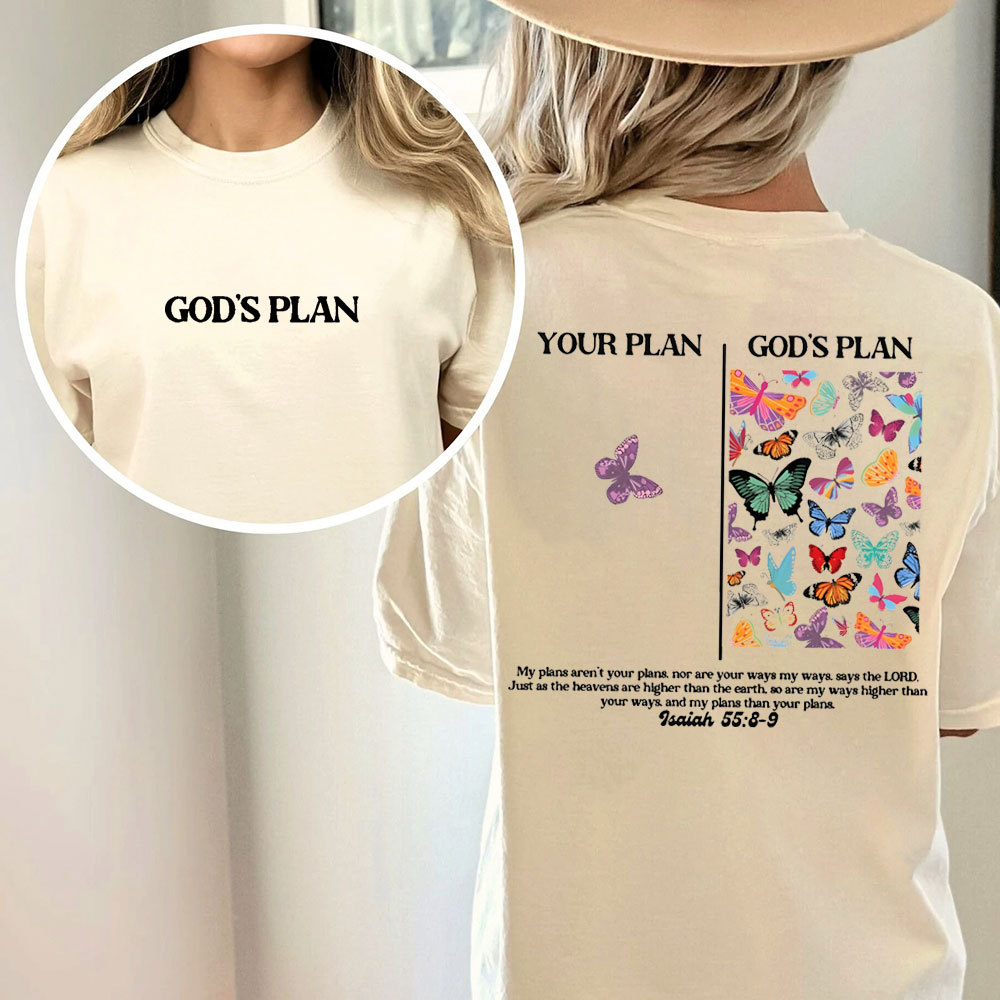 Your Plan And God's Plan Christian Washed T-Shirt