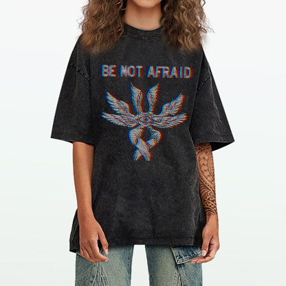 Be Not Afraid Christian Washed T-Shirt