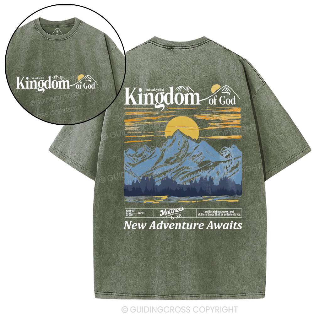 New Adventure Awaits Christian Washed T-Shirt