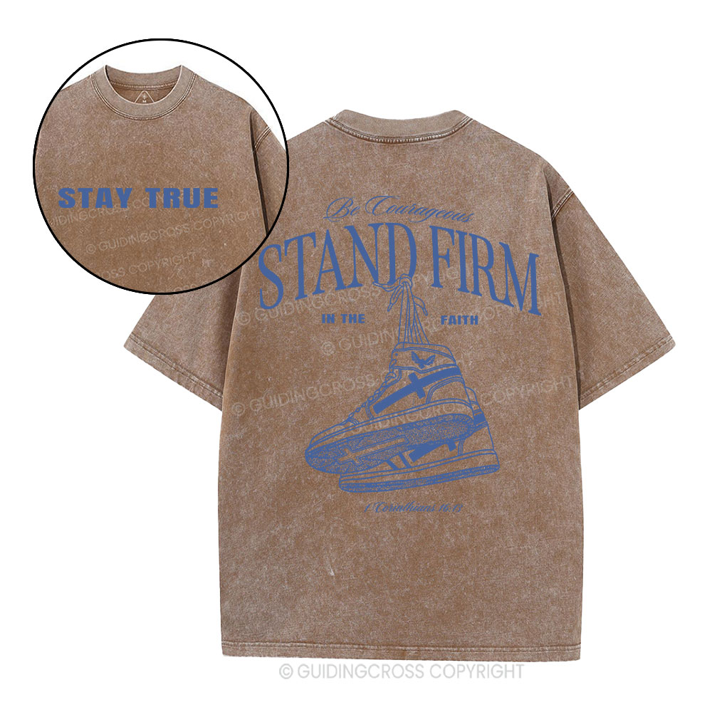 Stand Firm Christian Washed T-Shirt