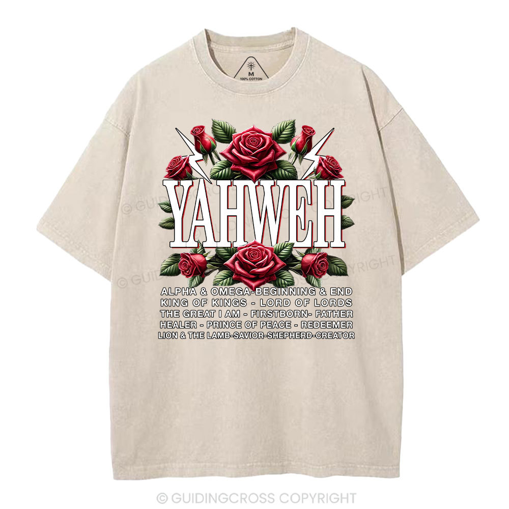 Yahweh Christian Washed T-Shirt