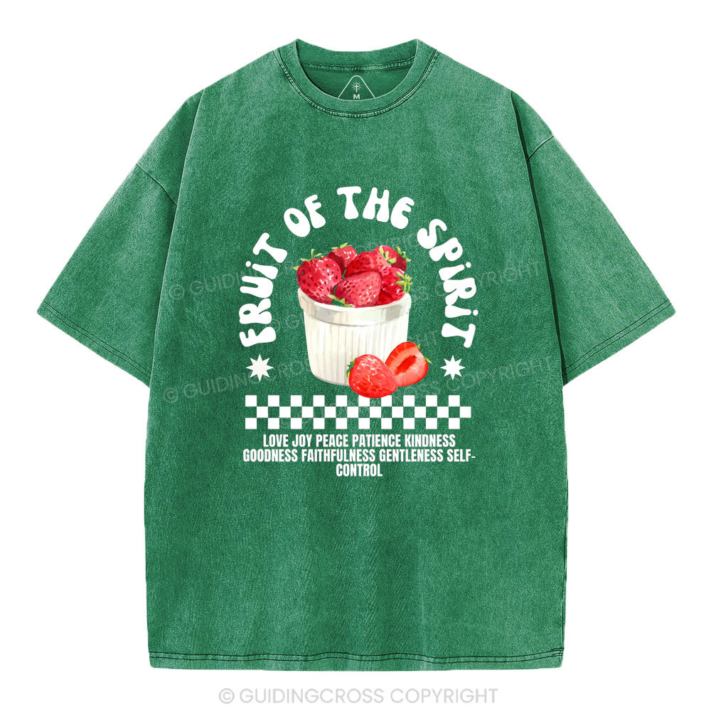 Fruit Of The Spirit Christian Washed T-Shirt