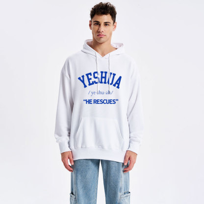 Yeshua He Rescues Classic Christian Hoodie
