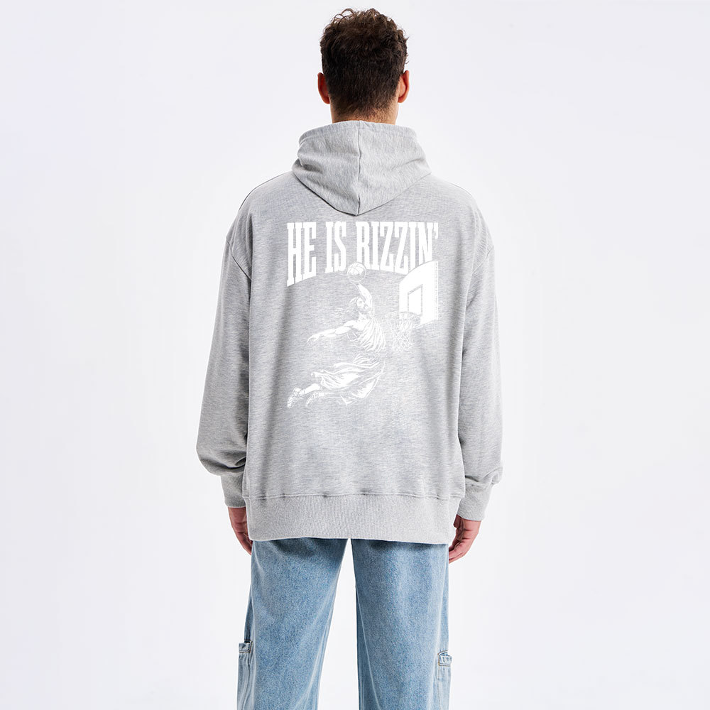 He Is Rizzin Classic Christian Hoodie