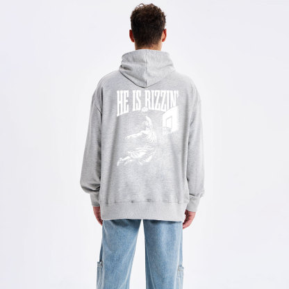 He Is Rizzin Classic Christian Hoodie