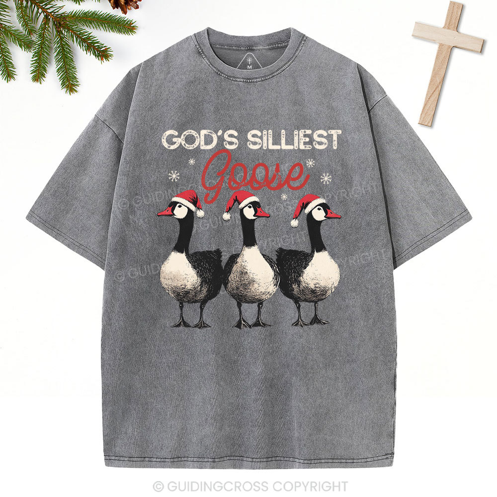 GOD’S SILLIEST Christian Washed T-Shirt