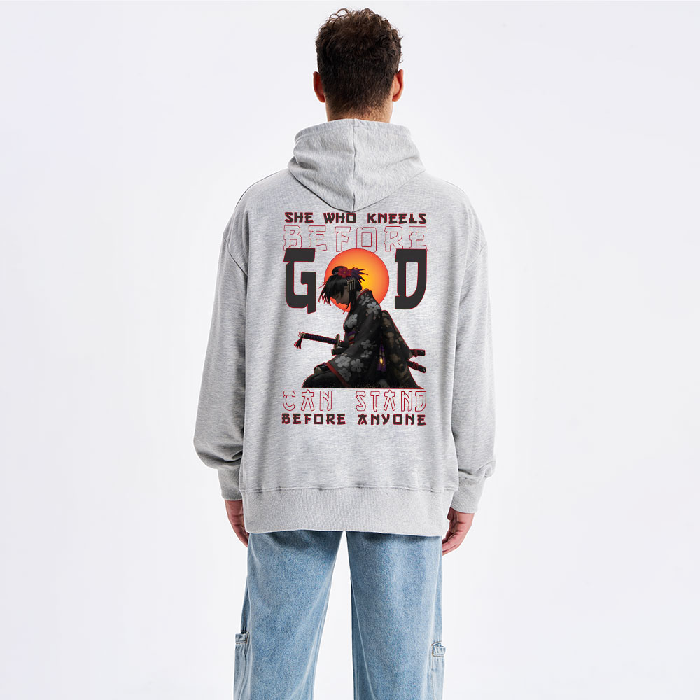 She Who Kneels Before God Classic Christian Hoodie