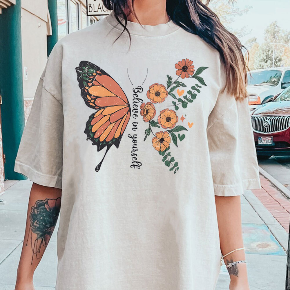 Believe In Yourself Christian Washed T-Shirt