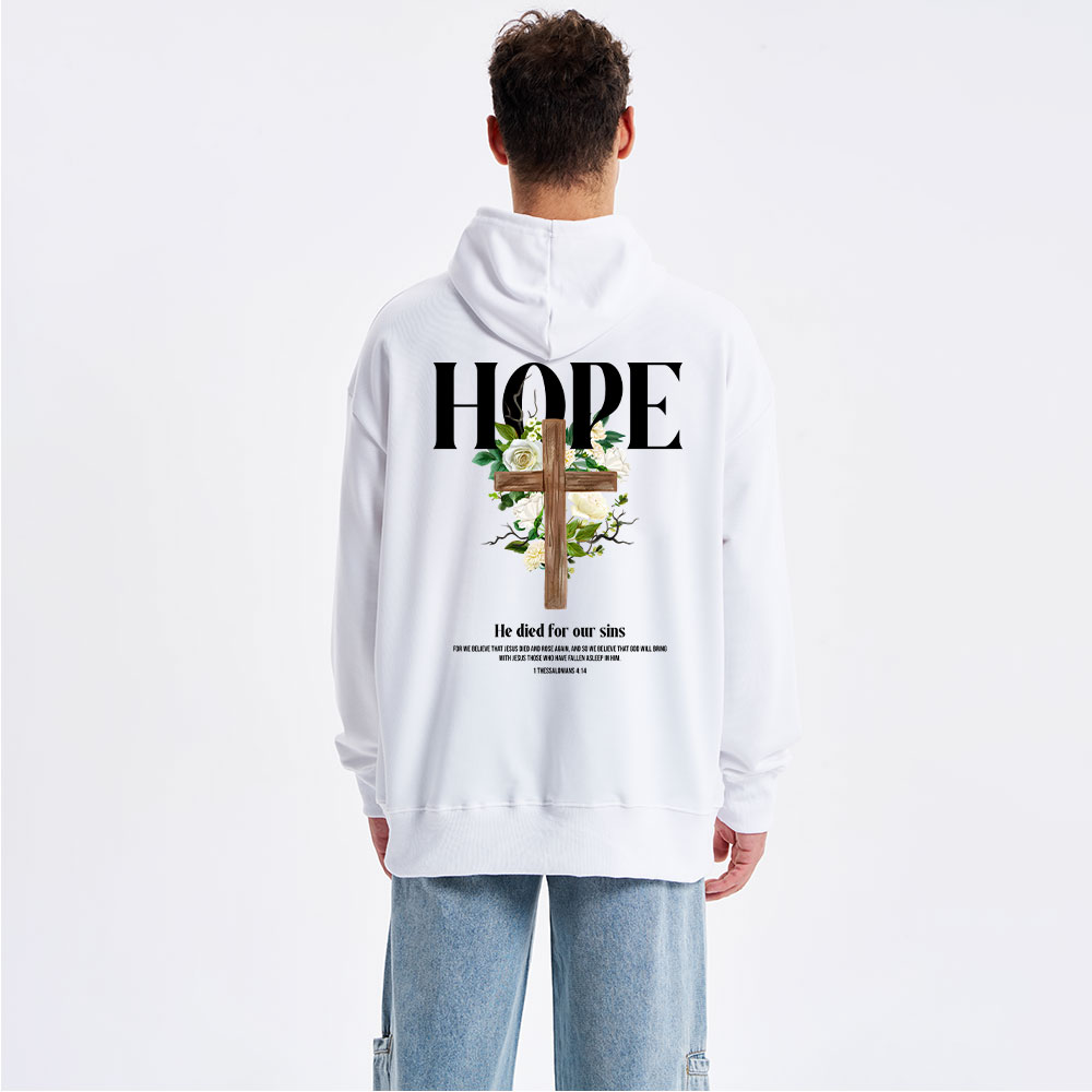 He Died For Our Sins Classic Christian Hoodie