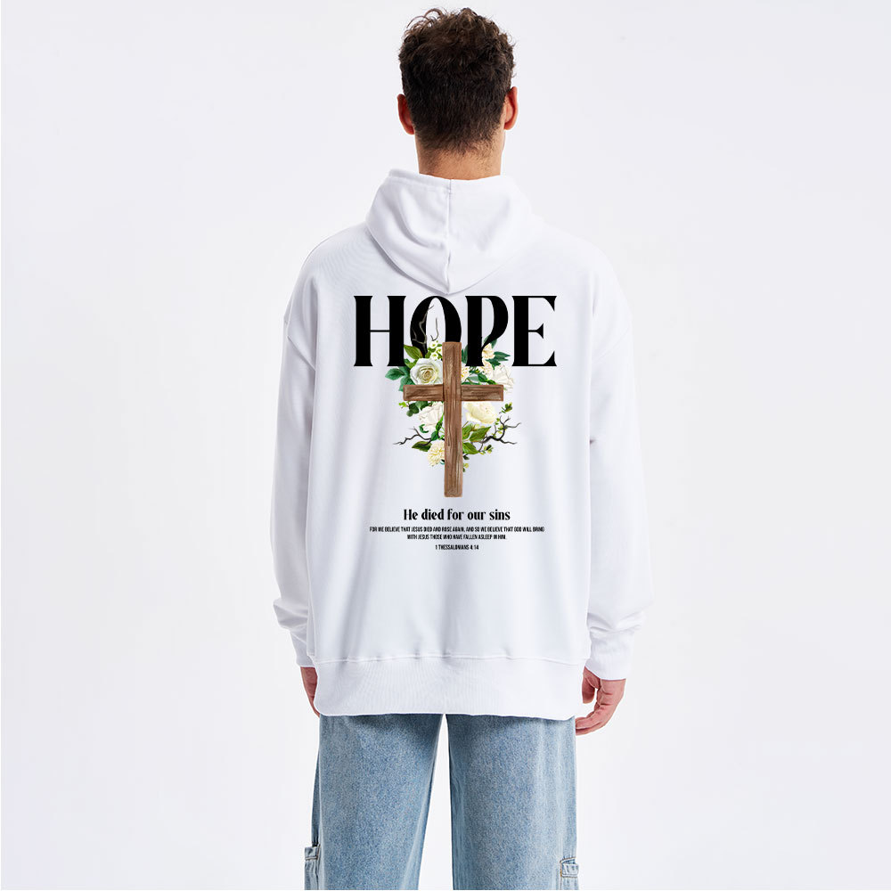 He Died For Our Sins Classic Christian Hoodie