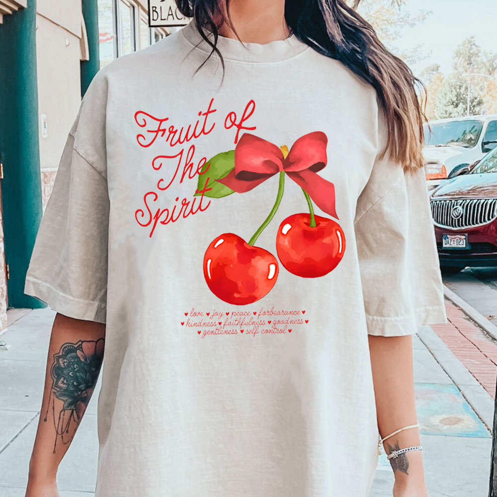 Fruit Of Spirit Christian Washed T-Shirt