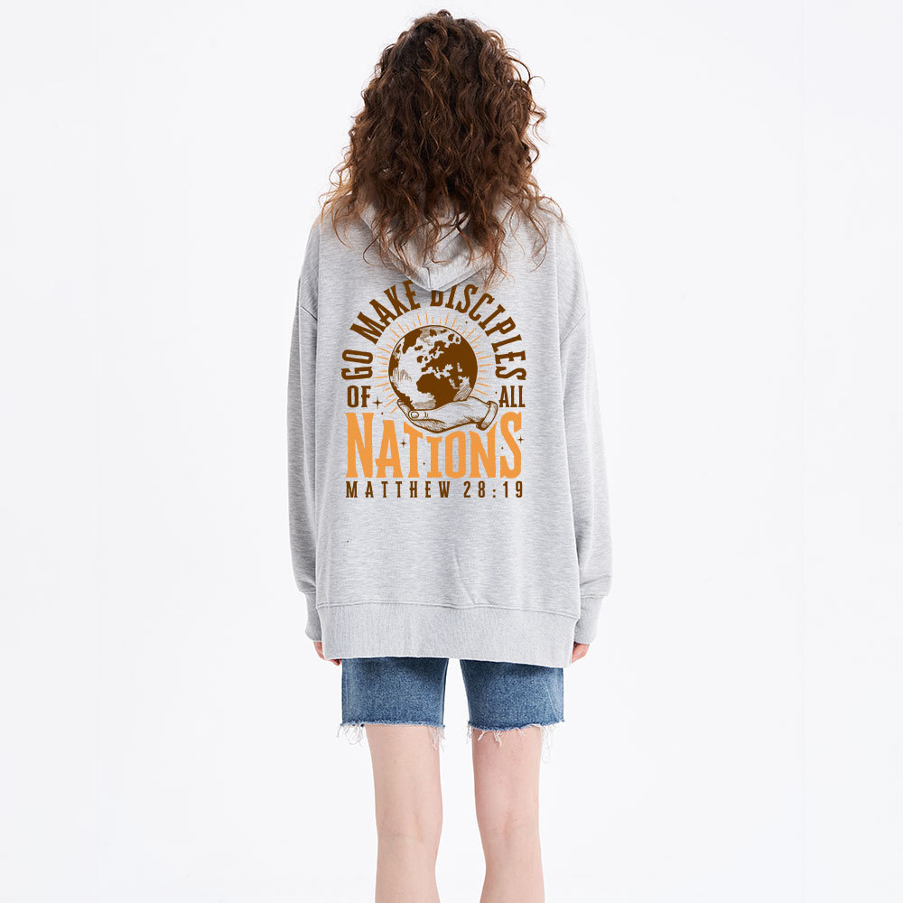 Go Make Disciple Of All Nations Classic Christian Hoodie