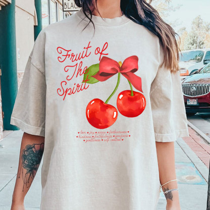 Fruit Of Spirit Christian Washed T-Shirt