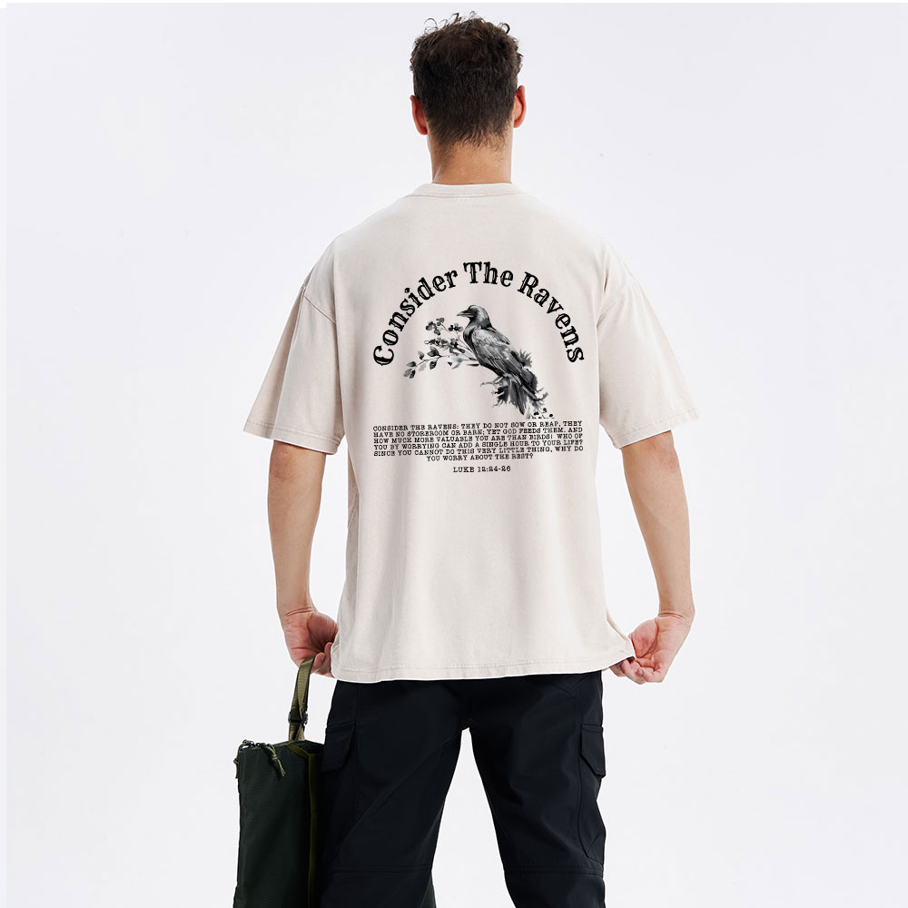 Consider The Ravens Christian Washed T-Shirt