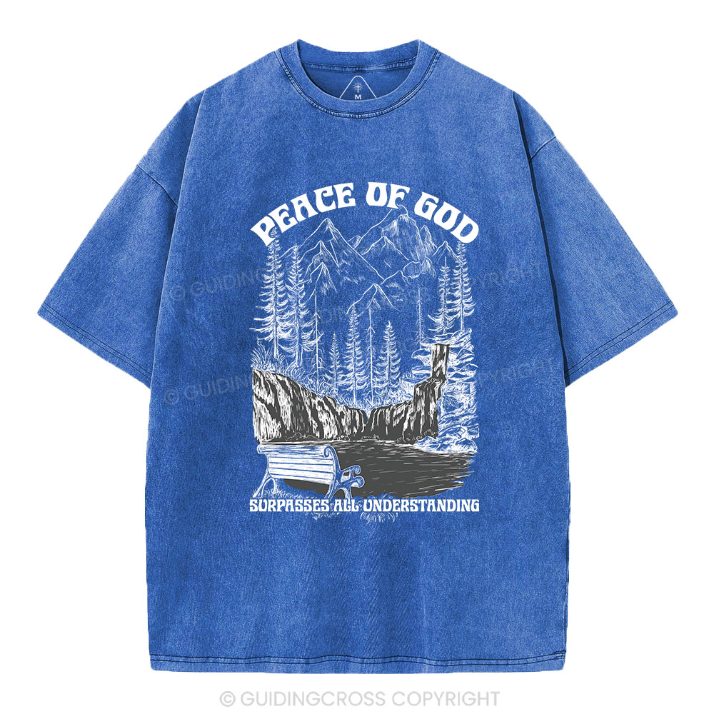 Peace Of God Christian Washed T-Shirt