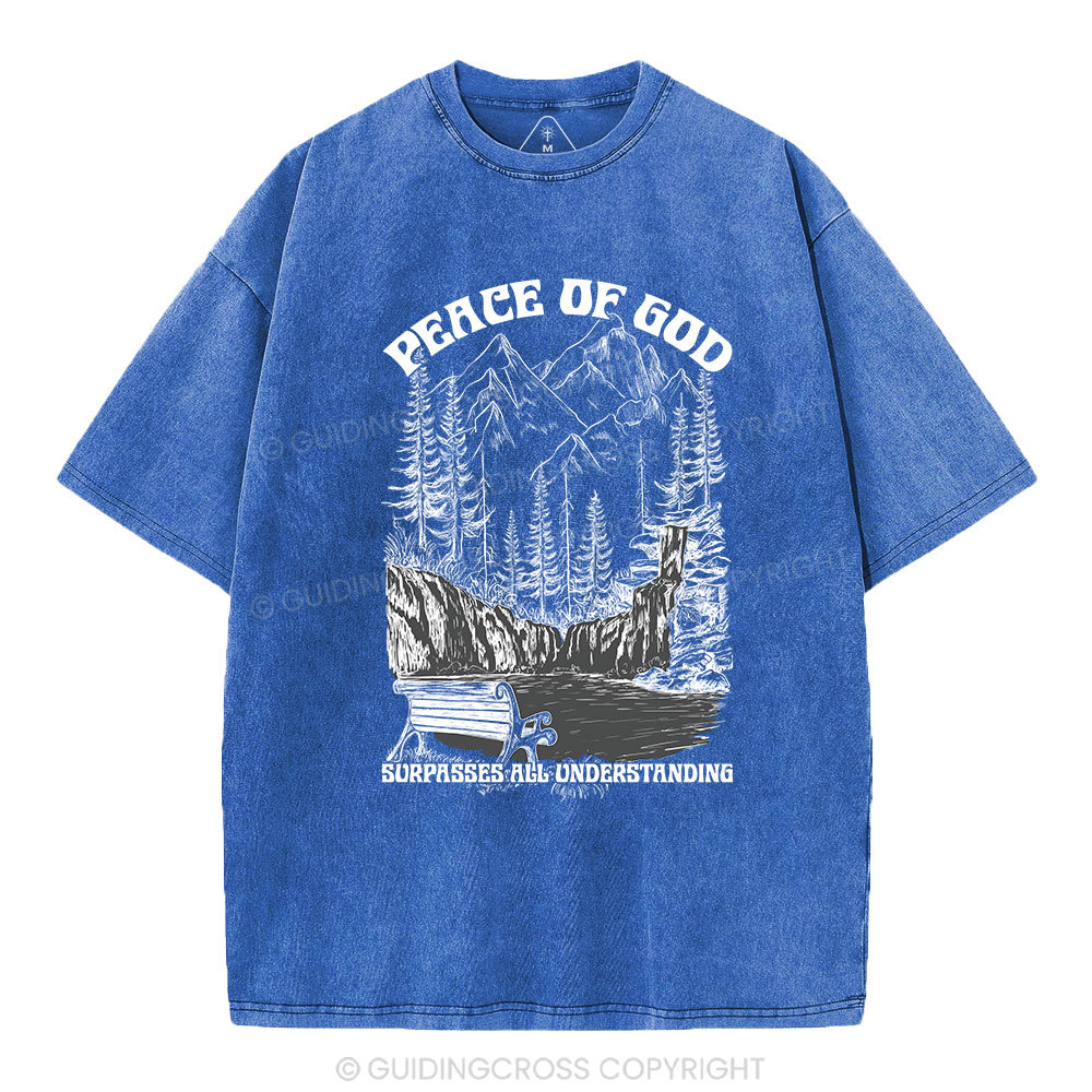 Peace Of God Christian Washed T-Shirt