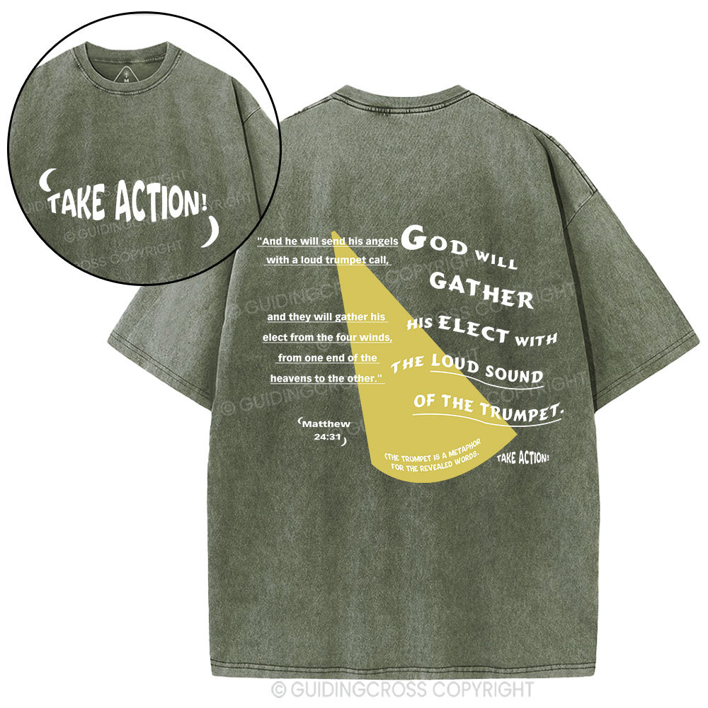 Take Action Christian Washed T-Shirt