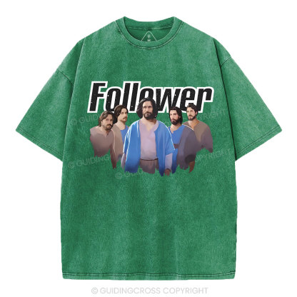 Follower Christian Washed T-Shirt